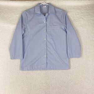 ARITZIA Wilfred Free Shirt Womens Size XS Blue Sail Oxford Button Up Top Striped